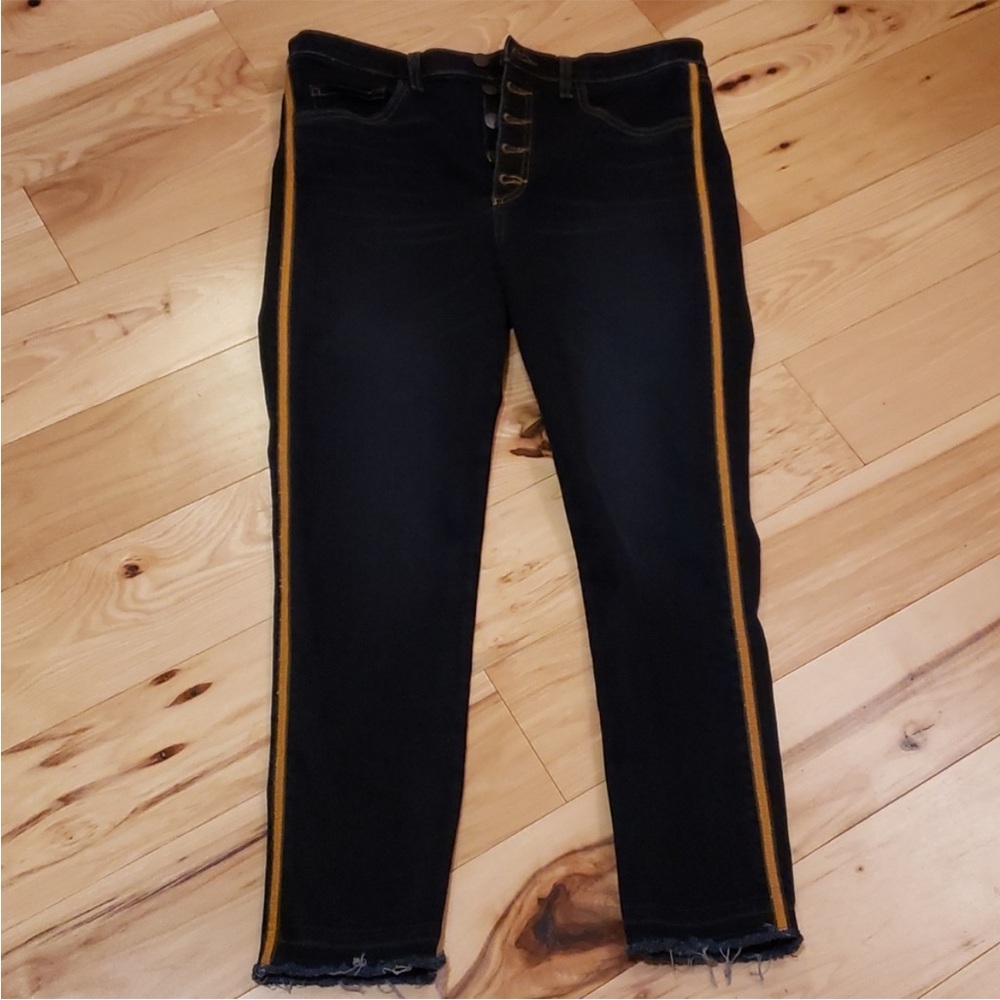 Veronica Beard Debbie Skinny Button Fly Jeans Size 31